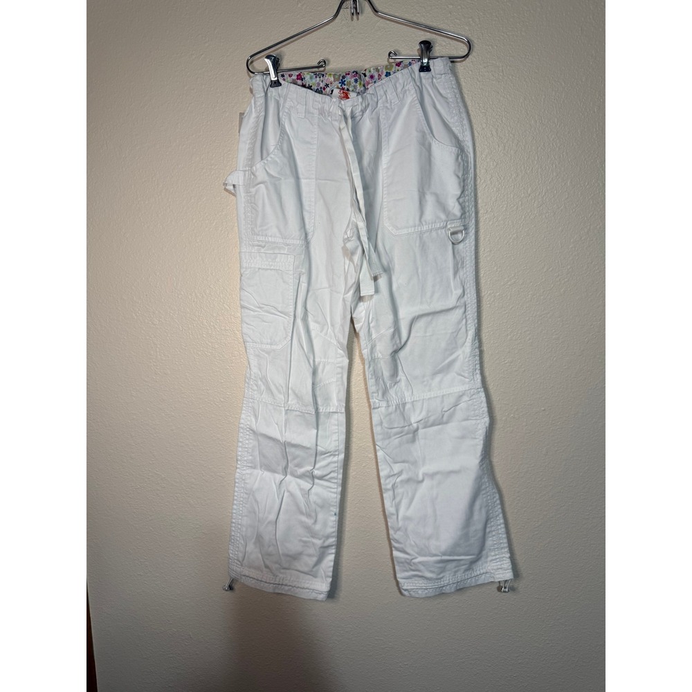 Lot of 2 Koi by Kathy Peterson Cargo Scrub Pants Small Drawstring